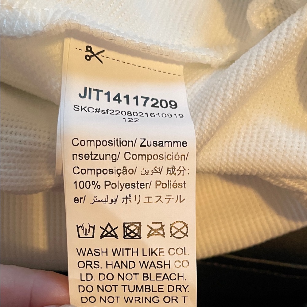 SHEIN White Sweatshirt with Sheer Sleeves 3XL - Picture 7 of 9